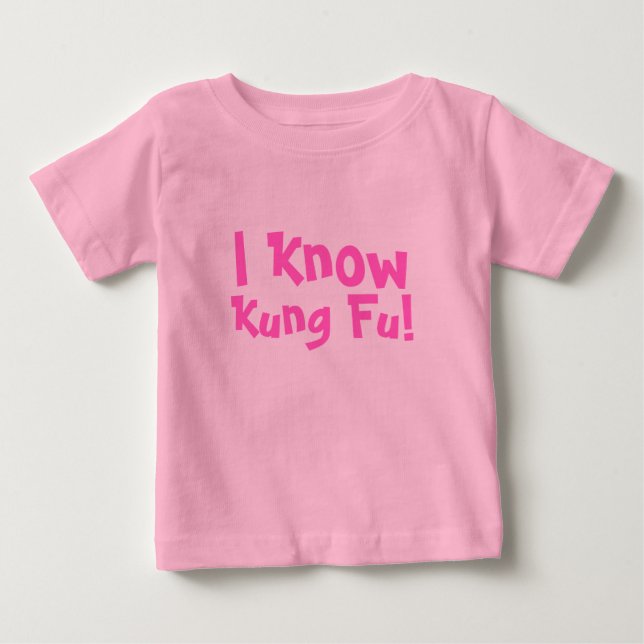 Jag vet, kung fu! t-shirt (Framsida)