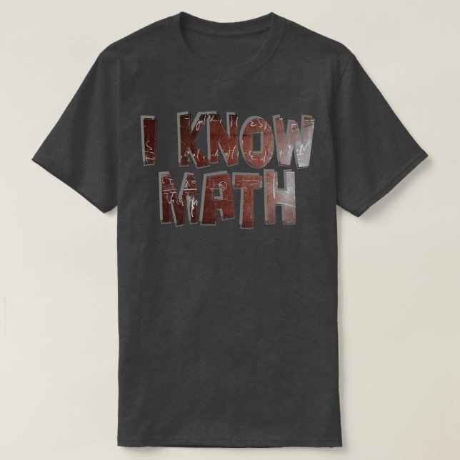 Jag vet matematik t shirt (Design framsida)