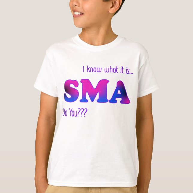Jag vet SMA Tee Shirt (Framsida)