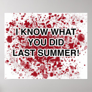Jag vet vad du gjorde förra sommaren poster