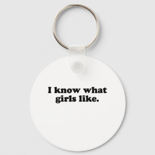JAG VET VAD GIRLS LIKNAR NYCKELRING