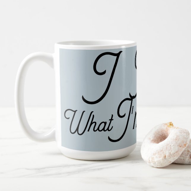  Jag vet vad jag gör  Kaffemugg (Med munk)