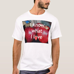 "Jag vet vad jag Kärlek" - Apple-ThLED-design Tee