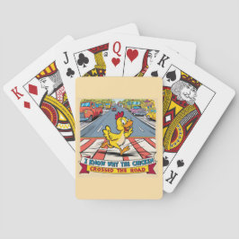 Jag vet varför kycklingen korsade vägen casinokort