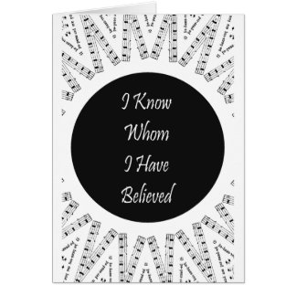 Jag vet, vem jag har trott OBS kort