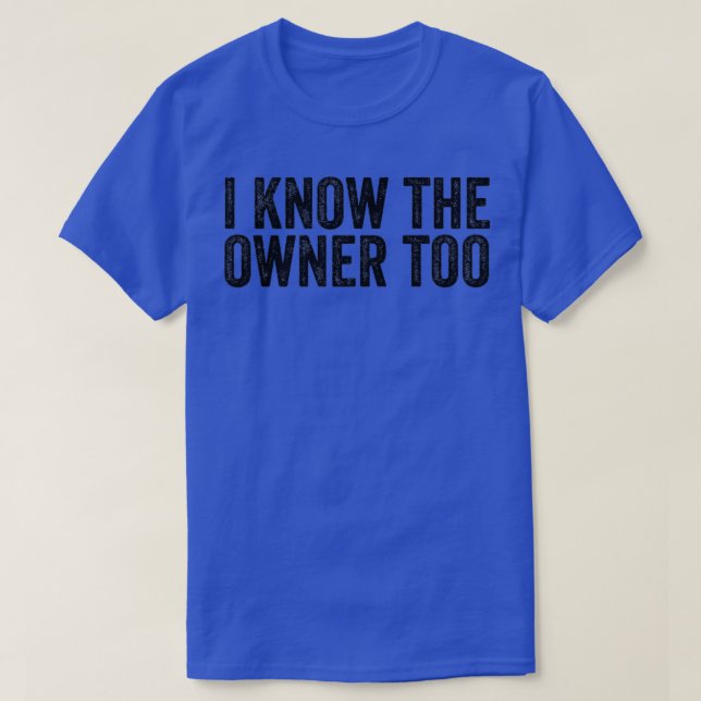 Jag vet vem som äger Bartender T Shirt (Design framsida)
