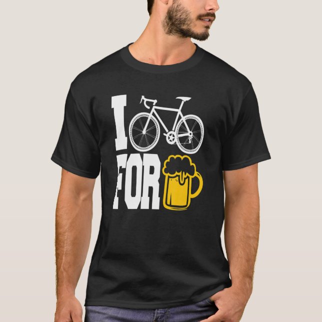 JAG VIKER FÖR ÖL - Lustigt Cycling T! T Shirt (Framsida)