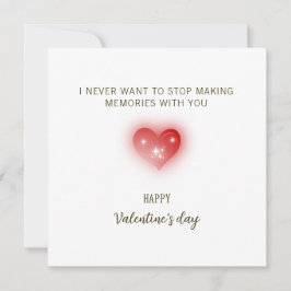 Jag vill aldrig sluta skapa minnen med dig