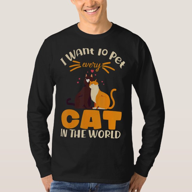 Jag vill äta varje katt i världens kattunge Ho T Shirt (Framsida)
