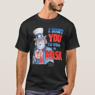 Jag vill att du Bäror en mask-check T Shirt