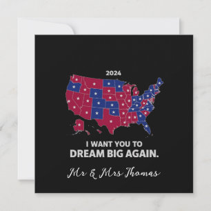 Jag vill att du drömmer om Pro Trump Patriotism ig Inbjudningar