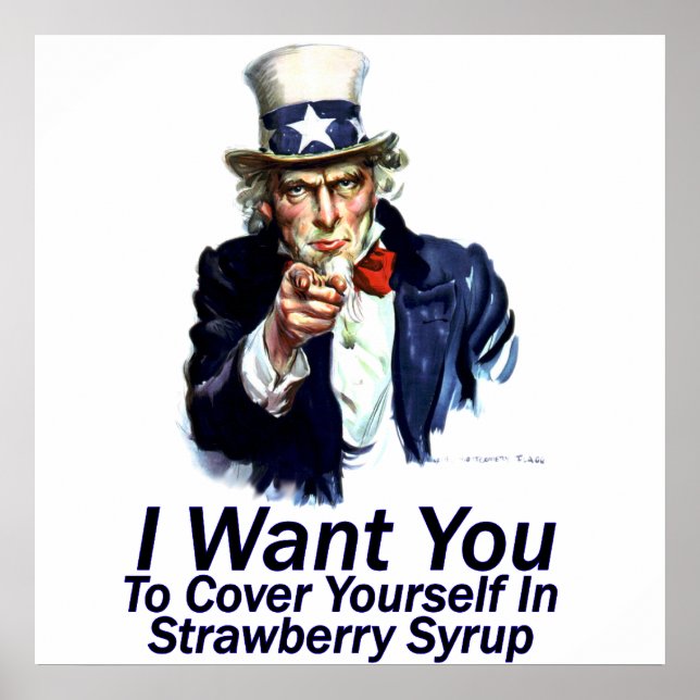 Jag vill att du Poster dig själv (Framsidan)