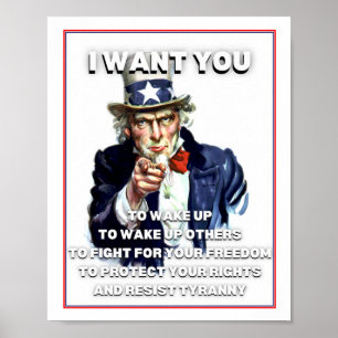 Jag vill att du Poster utskriften av farbror Sam.