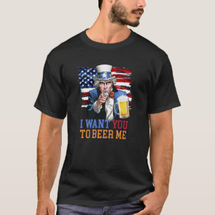 Jag vill att du ska ge mig en öl, USA Sommarskjort T Shirt