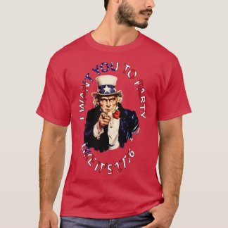 Jag vill att du ska gilla Party 1776 T Shirt