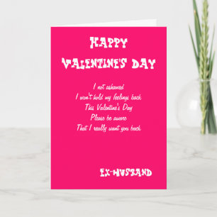 Jag vill att du ska ha tillbaka make-valentinkort. helgkort