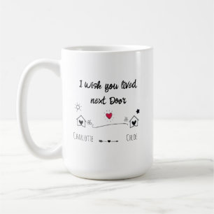 Jag vill att du ska leva nästa dörr kaffemugg