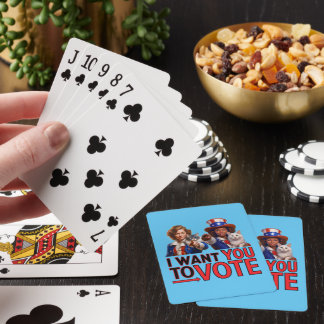 JAG VILL ATT DU SKA RÖSTA (Cat Dam) Casinokort