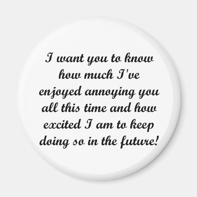 Jag vill att du ska veta magnet (Framsidan)