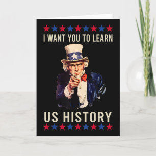 Jag Vill Att Du Skall Lära Oss Amerikansk Historia Kort