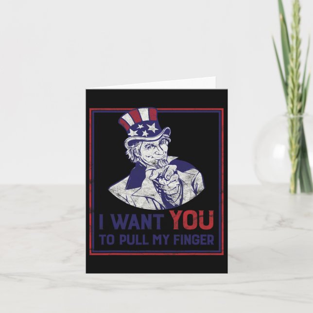 Jag vill att du tar min Finger 4 J Kort (Framsida)