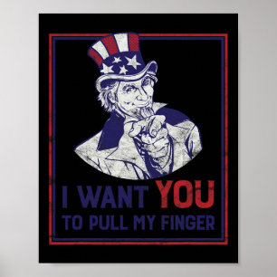 Jag vill att du tar min Finger 4 J Poster
