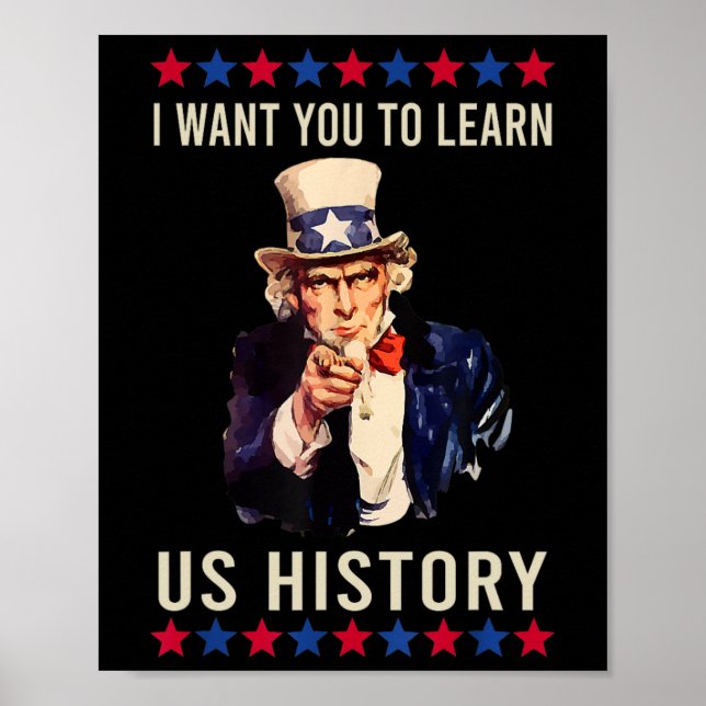 Jag Vill Att Du Undervisar Oss I Amerikansk Histor Poster (Framsidan)
