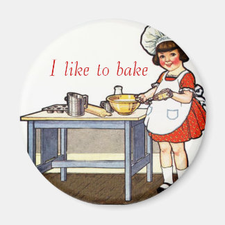 Jag vill Bake Magnet