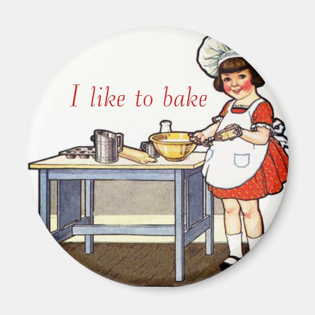 Jag vill Bake Magnet (Framsidan)