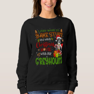 Jag vill bake Saker och titta på Julafton film med T Shirt