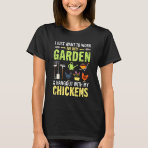 Jag Vill Bara Arbeta I Min Trädgård Och Umgås Med T Shirt