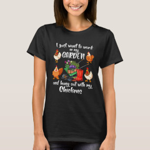 Jag Vill Bara Arbeta I Min Trädgård Och Umgås Snyg T Shirt