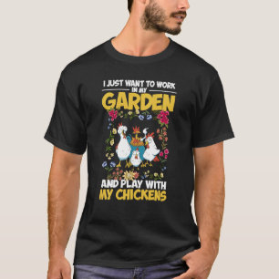 Jag Vill Bara Arbeta I Min Trädgård Och Umgås Träd T Shirt