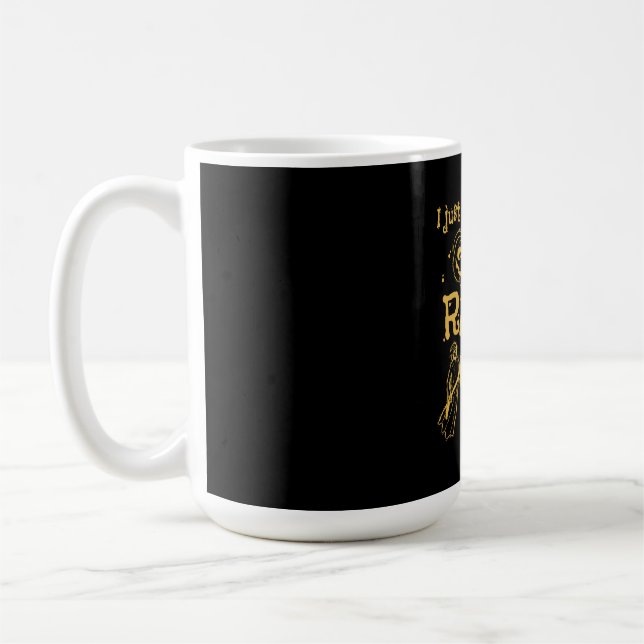 Jag vill bara äta kanin och Halloween Kaffemugg (Vänster)