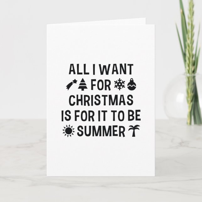 Jag vill bara att det blir sommar helgkort (Framsida)