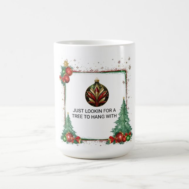 Jag vill bara att en Träd ska stanna med Kaffemugg (Center)