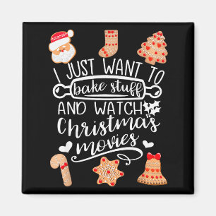 Jag Vill Bara Baka Lite Saker Titta På Julfilmer C Magnet