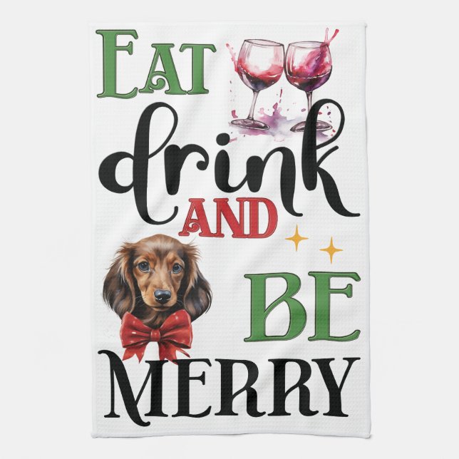 Jag vill bara bake & cuddle my Dachshund: Kökshandduk (Vertikal)