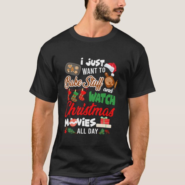 Jag vill bara blåsa Saker och titta på julfilmen X T Shirt (Framsida)