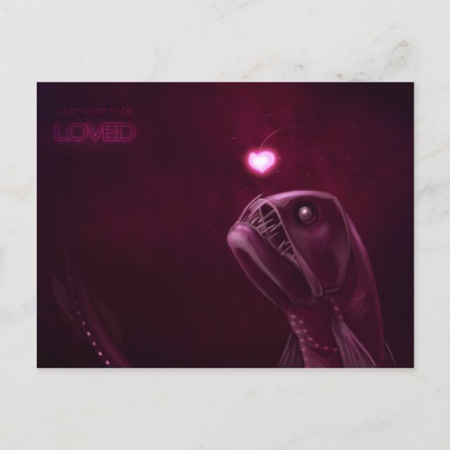 Jag vill bara bli LOVED Vykort (Framsida)