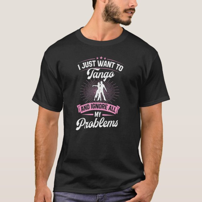 Jag vill bara dra och ignorera alla mina problem t shirt (Framsida)