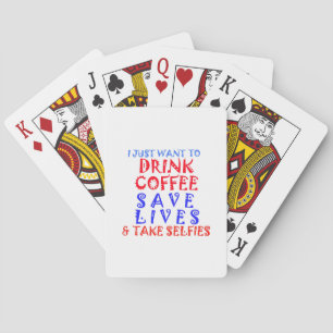 Jag vill bara dricka kaffe casinokort
