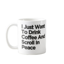 Jag vill bara dricka kaffe lusastisk