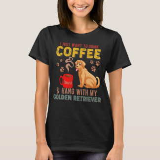 Jag vill bara dricka kaffe och lägga på min gyllen t shirt