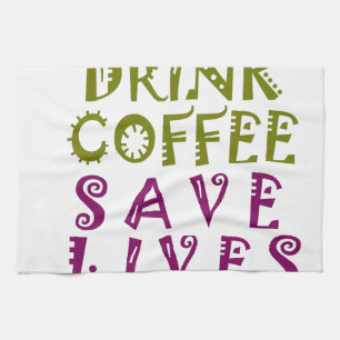 Jag vill bara dricka kaffe och ta själar kökshandduk