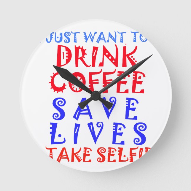 Jag vill bara dricka kaffe rund klocka (Framsida)
