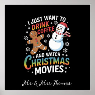 Jag vill bara dricka kaffebevakning julfilmer poster