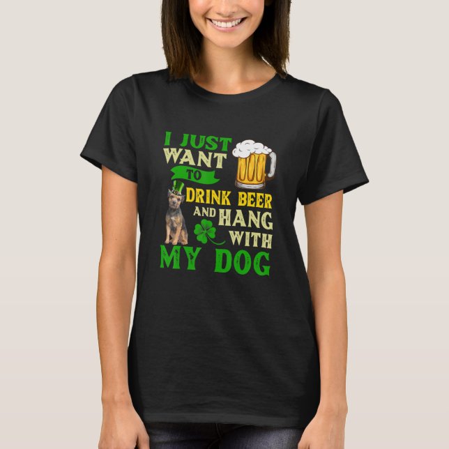 Jag vill bara dricka öl och hålla mig med Gräns T Shirt (Framsida)