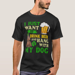 Jag vill bara dricka öl och min amerikanska Cocker T Shirt