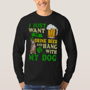 Jag vill bara dricka öl och stanna med mitt Amerik T Shirt